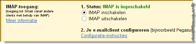 gmail imap selecteren