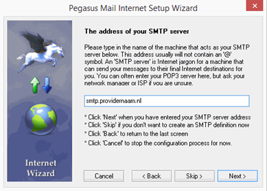 Pegasus Mail Internet Setup Wizard